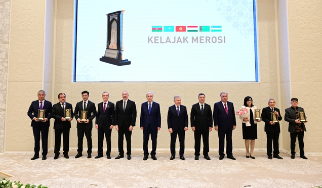 Prezident İlham Əliyev Daşkənddə "Gələcəyin İrsi" Beynəlxalq Mükafatının təqdimat mərasimində iştirak edib