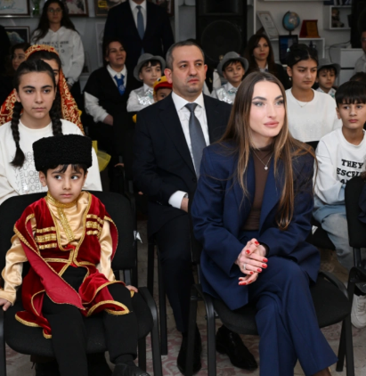 Leyla Əliyeva və Alyona Əliyeva Gəncədə uşaq evində olublar