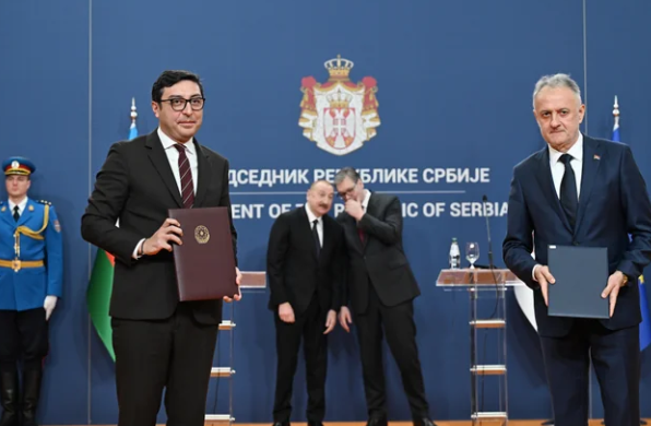 Azərbaycan-Serbiya sənədləri mübadilə olunub - VİDEO