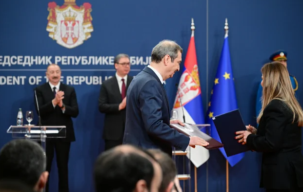 Azərbaycan-Serbiya sənədləri mübadilə olunub - VİDEO