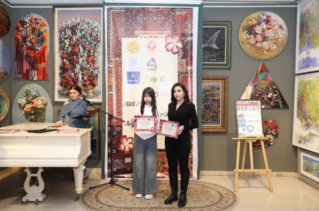 Xətai Sənət Mərkəzində "Milli-mənəvi dəyərlərimiz" adlı incəsənət sərgisi keçirilib - FOTOLAR