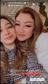 Bu da aparıcı Zümrüdün qızı Ləman - YENİ FOTO
