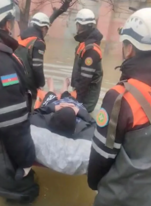 Su basmış ərazilərdən 216 nəfər təxliyə olunub - RƏSMİ - VİDEO