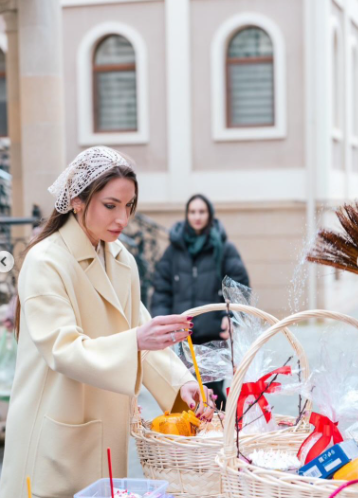 Alyona Əliyeva Pasxa bayramı münasibətilə paylaşım edib - FOTO