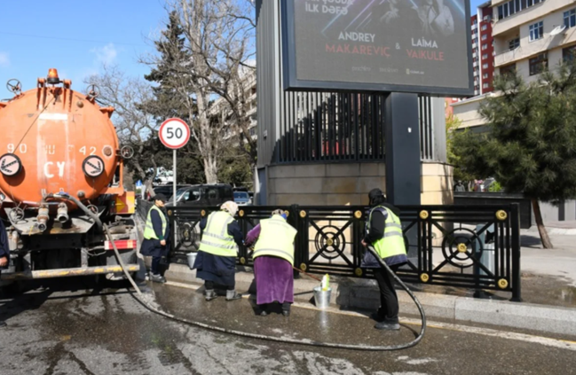 Bakıda yaz mövsümü ilə əlaqədar genişmiqyaslı daxili iməcilik keçirilib - FOTO