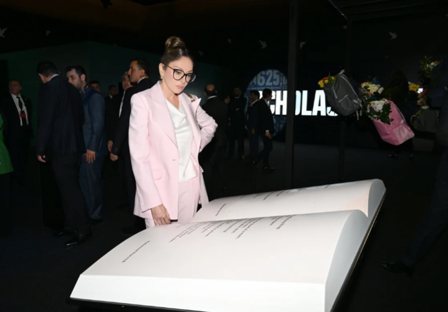 Mehriban Əliyeva Antalyada Fələstinlə bağlı paneldə iştirak edib - FOTO