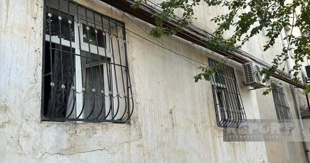 Sumqayıtda yaşayış binasında PARTLAYIŞ OLUB - FOTO