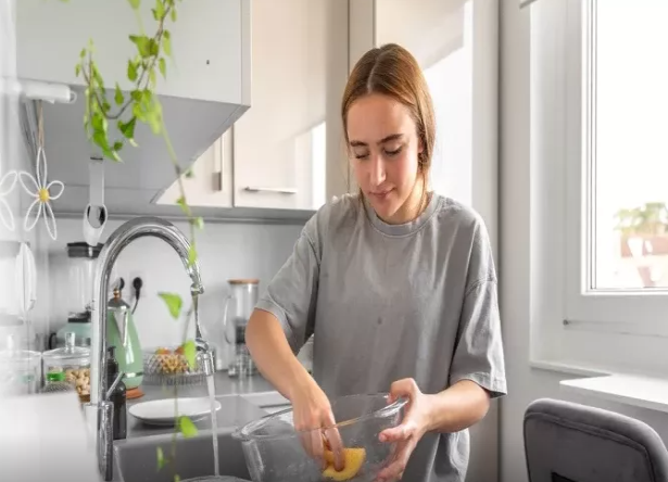 Alman qadınlar qabı yuyucu vasitə ilə yuyandan sonra su ilə yaxalamırlar - Bunun səbəbi nədir?