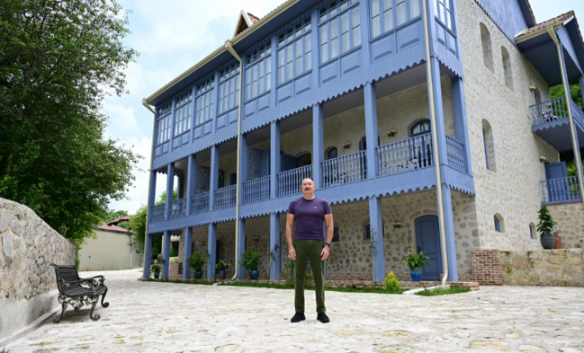 Prezident İlham Əliyev Şuşada "Yasəmən" hotelinin yeni korpusları ilə tanış olub - FOTO