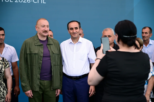İlham Əliyev Xocavənd rayonunun Quzeyxırman kəndində olub - FOTO