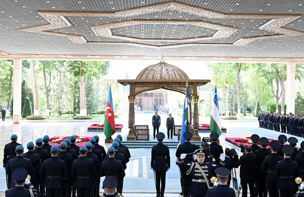Daşkənddə Prezident İlham Əliyevin rəsmi qarşılanma mərasimi olub - FOTO