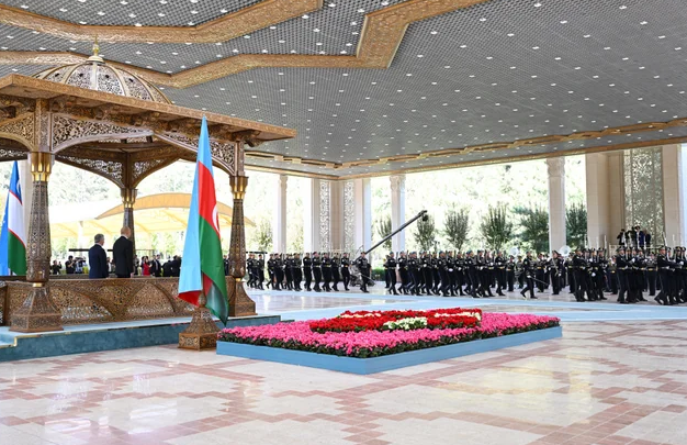 Daşkənddə Prezident İlham Əliyevin rəsmi qarşılanma mərasimi olub - FOTO