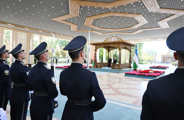 Daşkənddə Prezident İlham Əliyevin rəsmi qarşılanma mərasimi olub - FOTO