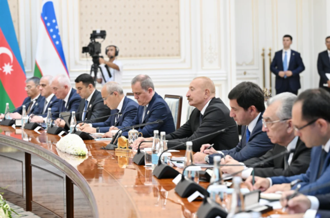 Azərbaycan və Özbəkistan Ali Dövlətlərarası Şuranın 3-cü iclası keçirilib - FOTO