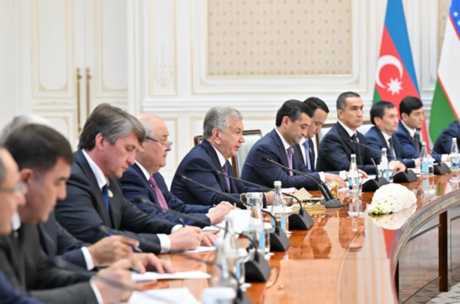 Azərbaycan və Özbəkistan Ali Dövlətlərarası Şuranın 3-cü iclası keçirilib - FOTO