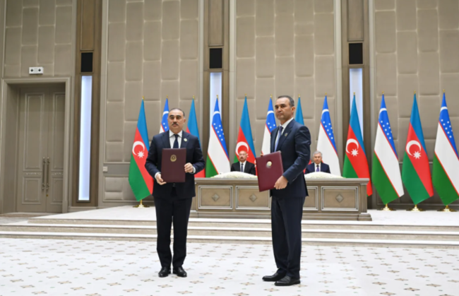 Daşkənddə Azərbaycan-Özbəkistan sənədlərinin imzalanması və mübadiləsi mərasimi olub - FOTO+YENİLƏNİB