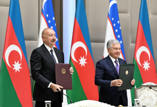 Daşkənddə Azərbaycan-Özbəkistan sənədlərinin imzalanması və mübadiləsi mərasimi olub - FOTO+YENİLƏNİB