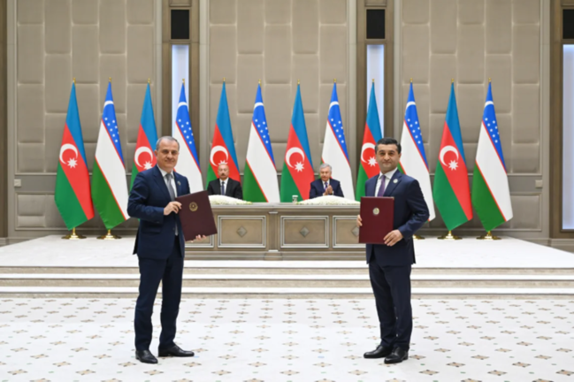 Daşkənddə Azərbaycan-Özbəkistan sənədlərinin imzalanması və mübadiləsi mərasimi olub - FOTO+YENİLƏNİB