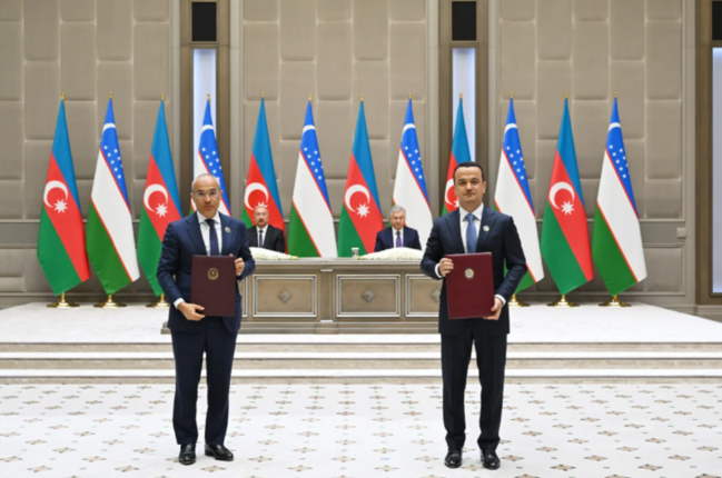 Daşkənddə Azərbaycan-Özbəkistan sənədlərinin imzalanması və mübadiləsi mərasimi olub - FOTO+YENİLƏNİB