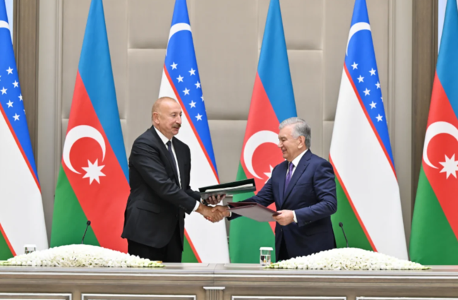 Daşkənddə Azərbaycan-Özbəkistan sənədlərinin imzalanması və mübadiləsi mərasimi olub - FOTO+YENİLƏNİB