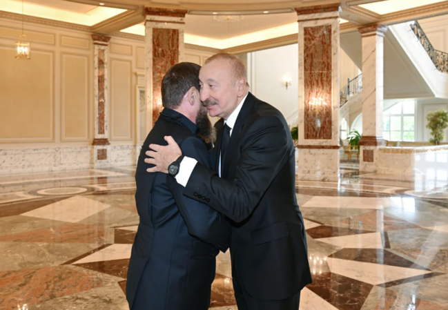 İlham Əliyev Ramzan Kadırovu qəbul edib - YENİLƏNİB+FOTO