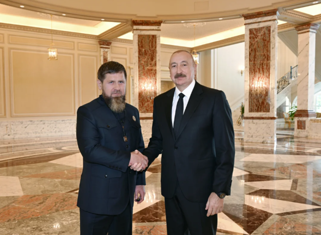 İlham Əliyev Ramzan Kadırovu qəbul edib - YENİLƏNİB+FOTO