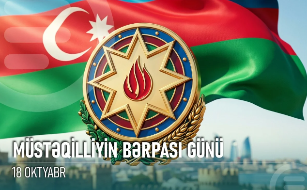 Azərbaycanda Müstəqilliyin Bərpası Günüdür