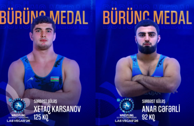 Azərbaycanın daha iki güləşçisi dünya çempionatında medal qazandı