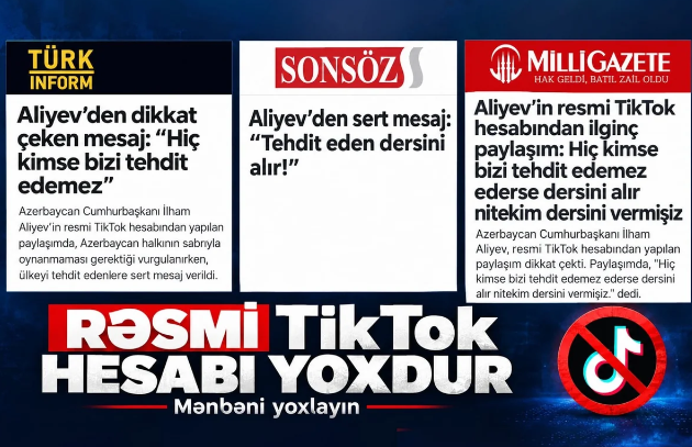 "TikTok" montajından siyasi mesaj düzəldənlər: Türkiyə mediasına məsuliyyət çağırışı