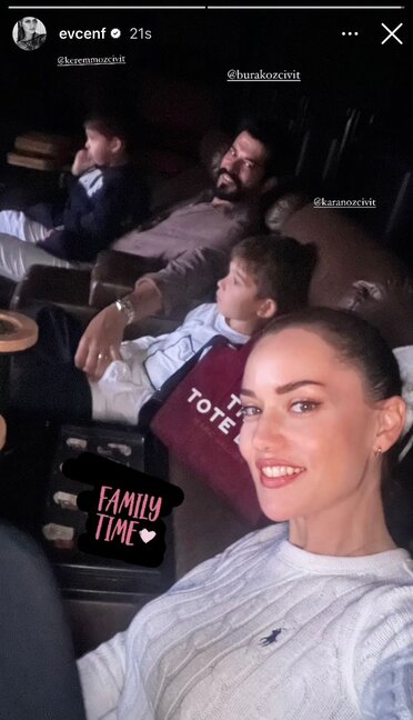 Fahriye Evcen və Burak Özçivitdən övladları ilə yeni FOTO