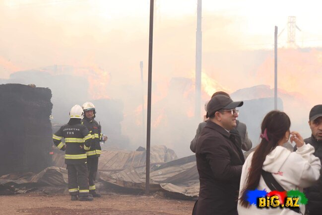 Bakıdakı dəhşətli yanğından FOTOLAR