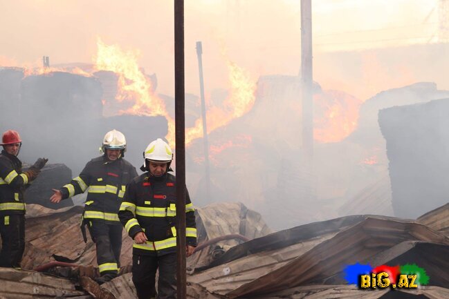Bakıdakı dəhşətli yanğından FOTOLAR