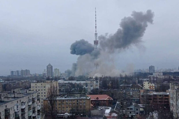 Kiyev teleqülləsinin vurulması teleyayımın dayanmasına səbəb olub - YENİLƏNİB + VİDEO