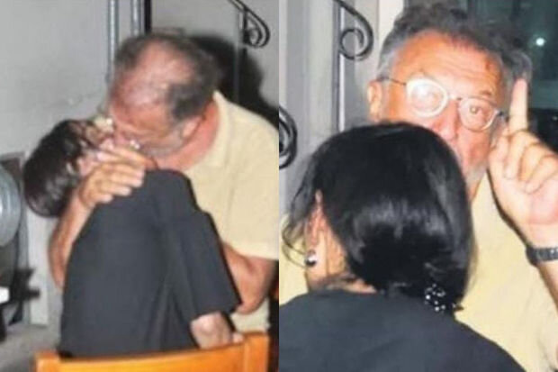 Küçədə gənc qızla öpüşən 72 yaşlı aktyor: "Arvadımı aldatmadım, sadəcə məşq edirdik" - FOTO