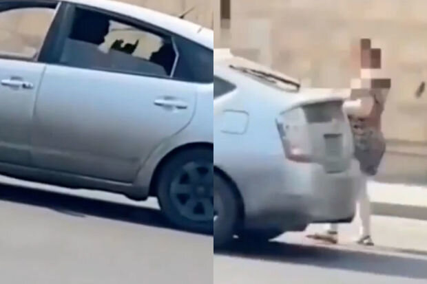 Bakıda qadın sərnişinə zor tətbiq edən "Prius" sürücüsü CƏZALANDIRILDI - VİDEO