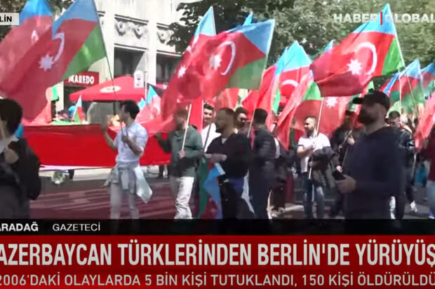 "Haber Global" Güney azərbaycanlıların Berlindəki aksiyası ilə bağlı süjet hazırladı - VİDEO