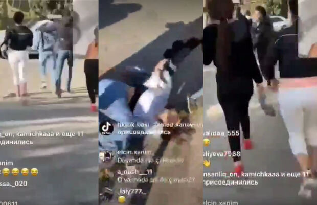 Bakıda vəhşilik! Dörd qız 16 yaşlı qızı döyüb videosunu canlı yayımladılar - VİDEO