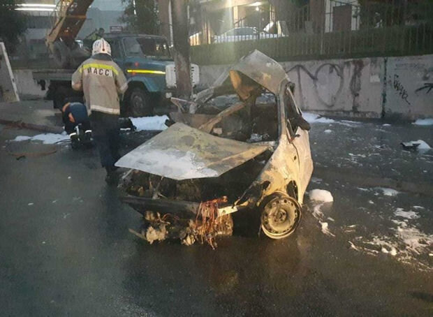 Rusiyada faciə: Tacikistan vətəndaşları yanan avtomobildə qaldılar