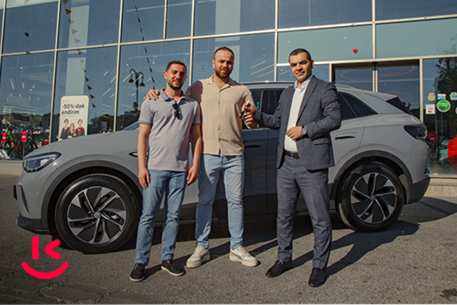 "Kontakt"ın "Şeş-qoşa" kampaniyasında udulan "Volkswagen ID.4"-lər sahiblərinə təqdim olundu – FOTOLAR