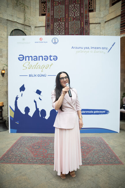 "Əmanətə Sədaqət" layihəsi çərçivəsində şəhid övladları üçün Bilik Günü tədbiri keçirilib