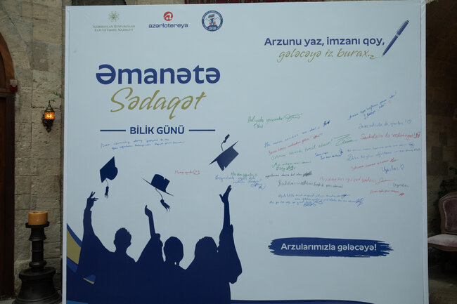 "Əmanətə Sədaqət" layihəsi çərçivəsində şəhid övladları üçün Bilik Günü tədbiri keçirilib