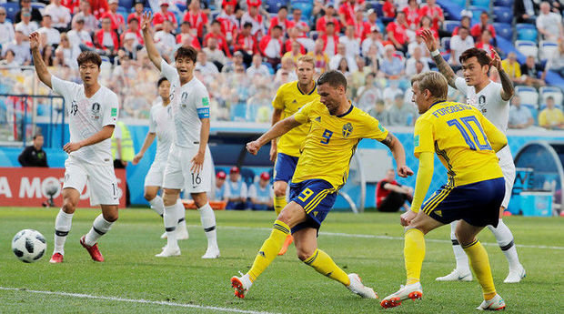 DÇ-2018: İsveç millisi Cənubi Koreyanı məğlub etdi - VİDEO
