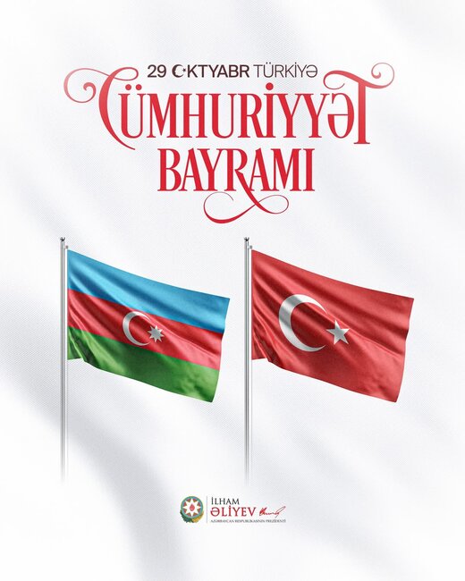 Prezidentdən Türkiyənin milli bayramı ilə bağlı paylaşım - Foto