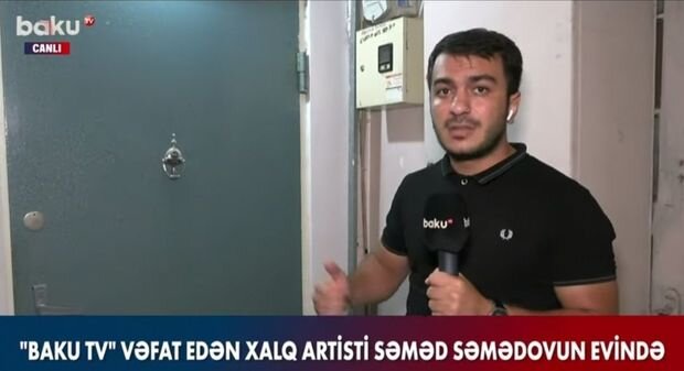 "Baku TV" vəfat etmiş Səməd Səmədovun yaşadığı ünvanda olub - VİDEO