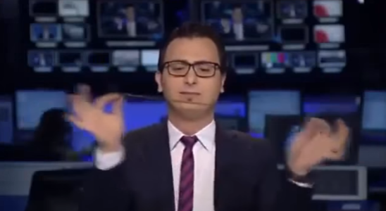 Kişi aparıcı özünü saxlaya bilməyib canlı yayımda ərəb rəqsi oynadı - VİDEO