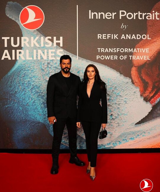 Fahriye Evcen və Burak Özçivit Türk Hava Yollarının tədbirində - FOTO