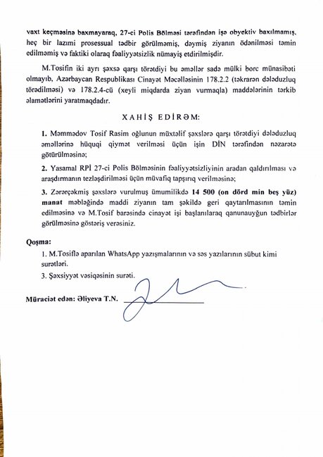 "İşə düzəldəcəyəm" dedi, 14 500 manat aldı - Tosif Məmmədovla bağlı iddia