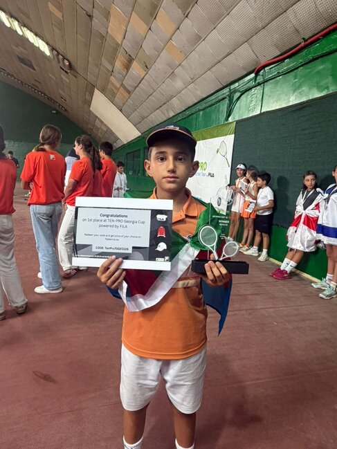 Azərbaycanlı tennisçi Cahangir Aslanov beynəlxalq turnirin qalibi oldu