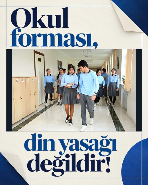 "Məktəbli forması dini inanclara müdaxilə deyil"