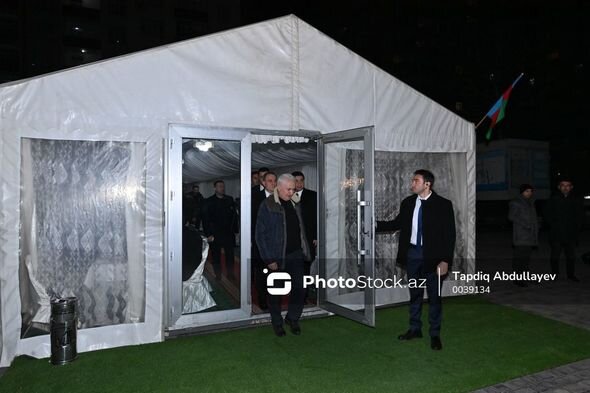 Ceyhun Bayramov və Hikmət Hacıyev Orxan Əsgərovun yas mərasimində olublar - FOTO